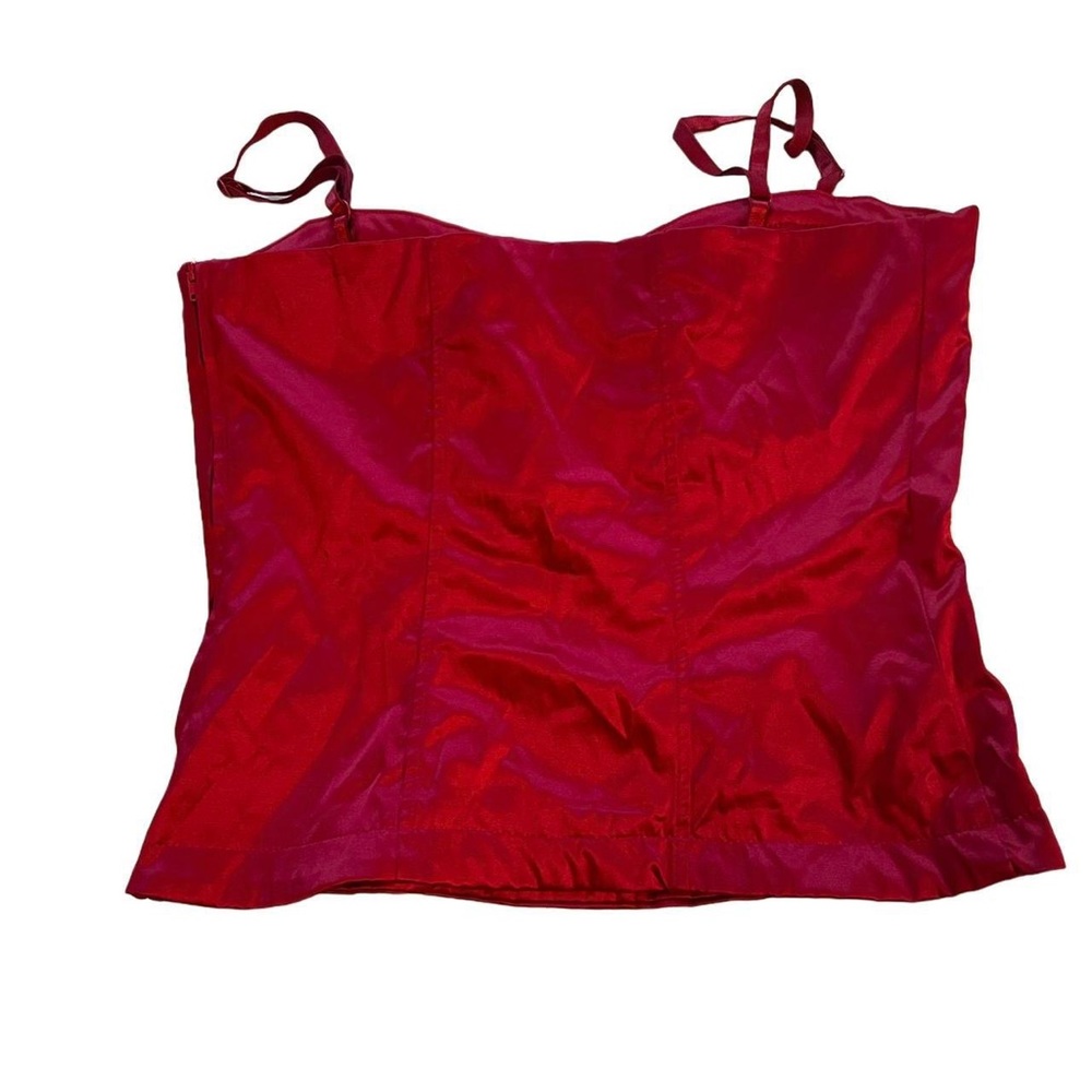 lady dutch high society red corset type top!